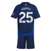 Dječji Nogometni Dres Manchester United Manuel Ugarte #25 Gostujuci 2024-25 Kratak Rukav (+ Kratke hlače)